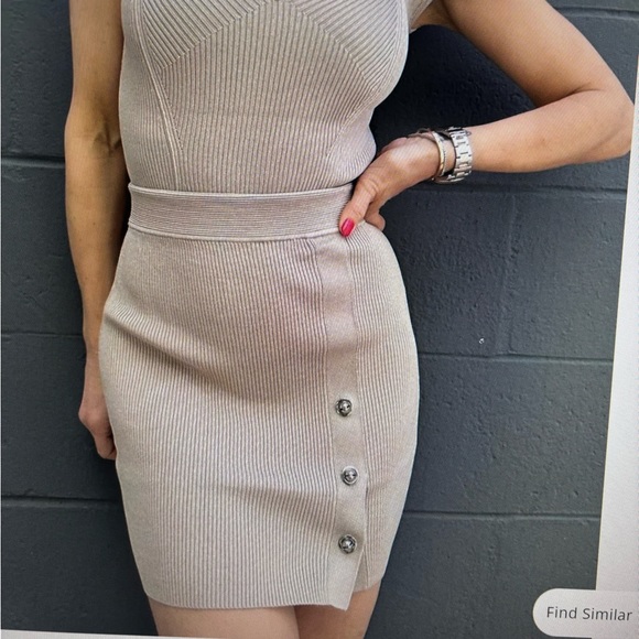 NWT Jonathan Simkhai The Dorthy Compact Rib Skirt Size Medium & Large - Picture 3 of 6